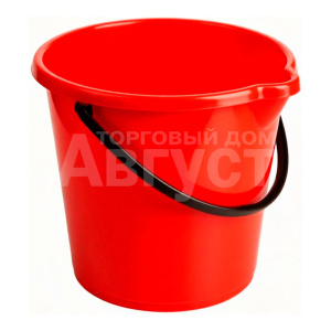 Ведро 432780000 без крышки, круглое, красный, 12 л