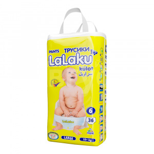 Подгузники LALAKU трусики 15+кг, размер 6, 36 шт