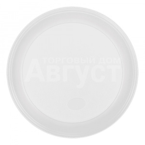 Одноразовая посуда тарелка Мистерия 183040 205 мм, полистирол, белая, 12 шт
