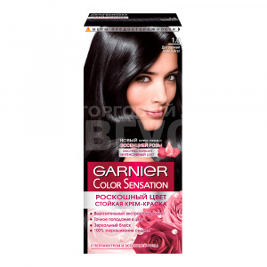 Краска для волос Garnier Color Sensation Роскошный цвет тон 1.0, драгоценный черный агат