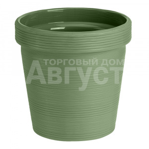 Кашпо КШ-9090 Терра, полипропилен, оливковый, 2,35 л