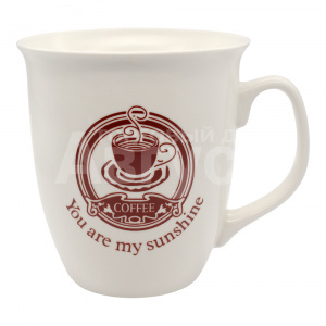 Кружка для чая и кофе You are my sunshine 450мл, керамика, цвет коричневый