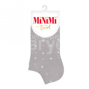 Носки женские Minimi MINI TREND 4203 укороченные в горошек, размер 39-41, Grigio Chiaro