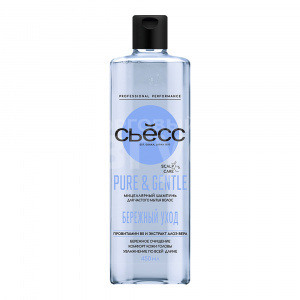 Шампунь для волос Сьёсс PURE & GENTLE Мицелярный, для частого мытья, женский, 450 мл