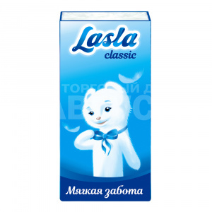 Платочки бумажные Lasla classic, 2-х слойные, 10 шт