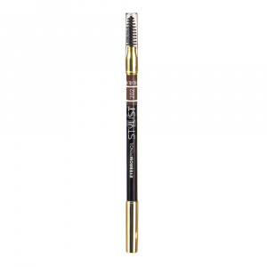 Карандаш для бровей Triumf Eyebrow Pencil Stylist с щеточкой, русый, тон 202