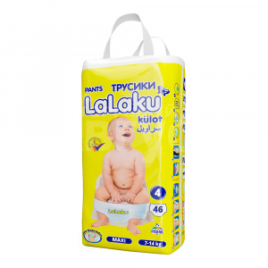 Подгузники LALAKU трусики 7-14кг, размер 4, 46 шт