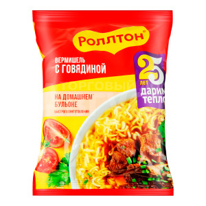 Лапша Роллтон 60г Говядина