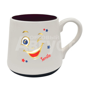 Кружка керамическая KKR-235, Smyle, 560 мл