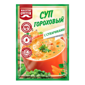 Суп Maestro Gusten Гороховый с сухариками, 16 г