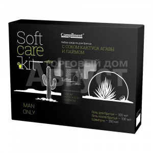 Набор подарочный Soft Care 1293 (шампунь, гель для бритья, гель после бритья) мужской