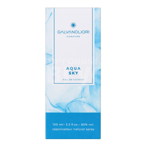 Туалетная вода Galvanoliori Signature Aqua Sky, аромат-свежесть, мужская, 100 мл