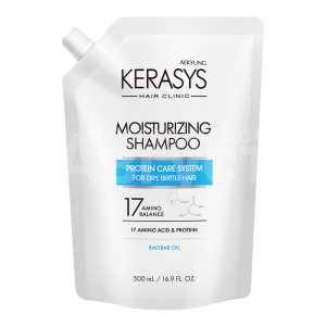 Кондиционер для волос Kerasys Moisturizing увлажнение с аминокислотами, запасной блок, 500 мл