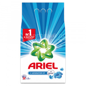 Стиральный порошок Ariel Lenor Effect с кондиционером, автомат, 3 кг