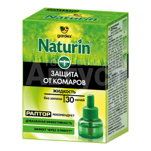 Жидкость Раптор Naturin от комаров 30 ночей без запаха