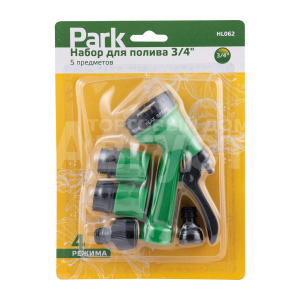 Набор для полива Park 330102 HL062 адаптер 3/4 2шт+соединитель 3/4 с аквастопом