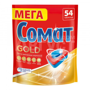 Моющее средство для посудомоечных машин Somat Gold таблетки, 54 шт