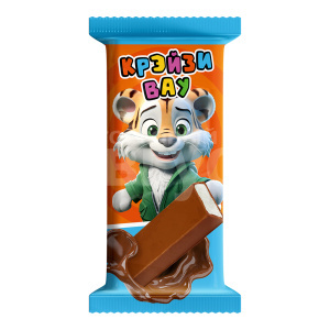 Шоколадный батончик CRAZYWOW со вкусом ваниль, 18 г
