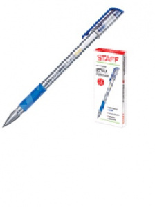 Ручка гелевая Staff синяя