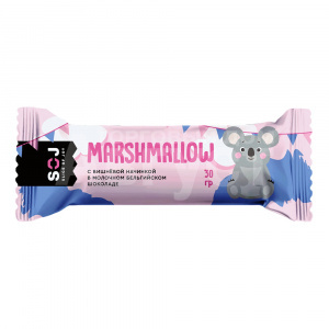 Батончик Marshmallow с вишневой начинкой в молочном шоколаде, 30 г