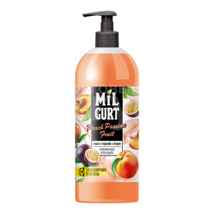 Мыло жидкое MilGurt 860мл персик и маракуйя в йогурте