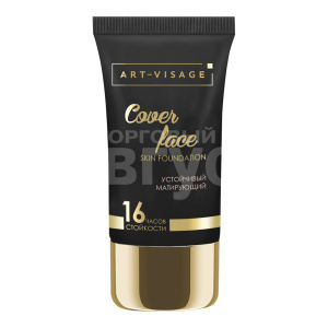 Крем тональный Art-Visage Cover Face устойчивый, матирующий, натуральный, тон 206, 25 мл