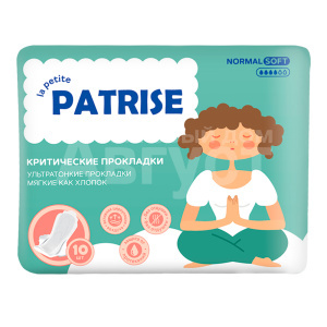 Прокладки гигиенические la petite Patrise нормал, мягкие как хлопок, ультратонкие, софт, 10 шт