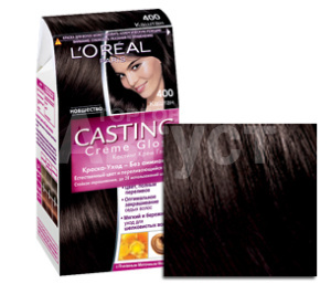 Краска для волос L'Oreal Casting Creme Gloss без аммиака тон 400, каштан