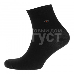 Носки мужские Oemen DS805 хлопковые,однотонные с минималистичным рисунком, размер 29, черный