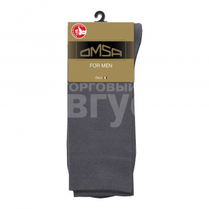 Носки мужские Omsa CLASSIC 203 гладь всесезонные, размер 39-41, Grigio Scuro