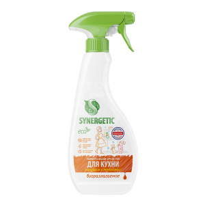 Чистящее средство SYNERGETIC для кухни, универсальное, Мандарин и лемонграсс, флакон, 500 мл