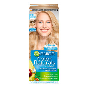 Краска для волос Garnier Color Naturals Суперосветляющая тон 110, натуральный блонд
