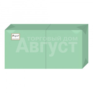 Салфетки бумажные Art Bouquet 1-слойные, 20*20 см, Салатовый, 300 листов