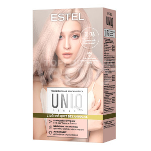Краска-блеск для волос Estel Uniq Sense Ухаживающая без аммиака тон 10.76, светлый блондин коричнево-фиолетовый