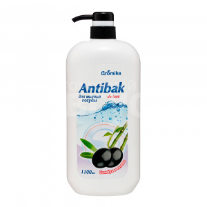 Средство для мытья посуды Aromika Antibak de luxe бамбук и олива, 1,1 л