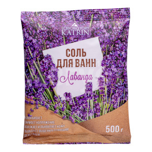Соль для ванн Laboratory Katrin 12025 Лаванда, пакет, 500 г