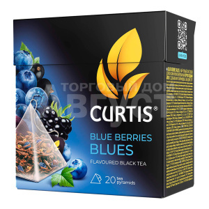 Чай черный Curtis Blue Berries Blues, в пирамидках, 20 пакетиков