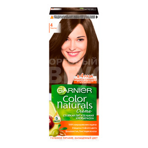 Краска для волос Garnier Color Naturals тон 4, Каштан