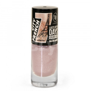 Лак для ногтей Triumf Color Gel City French Нюдовый с шиммером, тон 363, 8 мл