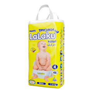 Подгузники LALAKU трусики 7-14кг, размер 4, 46 шт