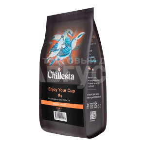 Кофе Chillesta Engoy, арабика 50% + робуста 50,% зерновое, пакет, 250 г