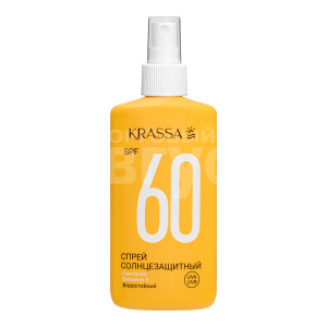 Спрей для загара Krassa SUN EXPERT SPF 60+ водостойкий, 180 мл