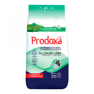 Стиральный порошок PRODOXA автомат универсальный, с эффектом кондиционера, 1 кг