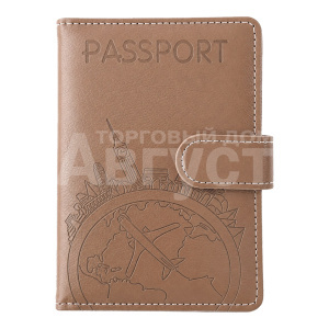 Обложка OD-05/2 для паспорта, цвет: коричневый