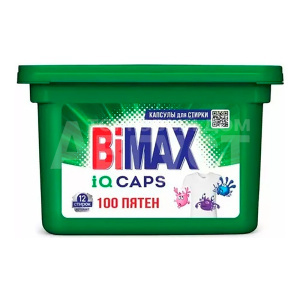 Капсулы для стирки Bimax 100 пятен, 13г, 12 шт