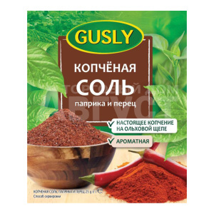 Приправа Gusly Копченая соль, паприка и перец, 25 г