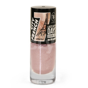 Лак для ногтей Triumf Color Gel City French Светло-розовый с шиммером, тон 362, 8 мл