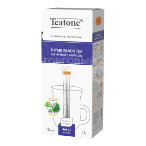 Чай черный Teatone черный с ароматом чабреца, 1 пакетик, 1,8 г