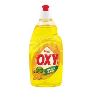 Средство для мытья посуды Romax OXY бальзам, сочный лимон, 450 г