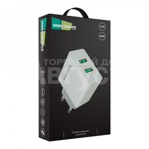 Зарядное устройство MoreChoice NC11 2USB 2.4 A, Black